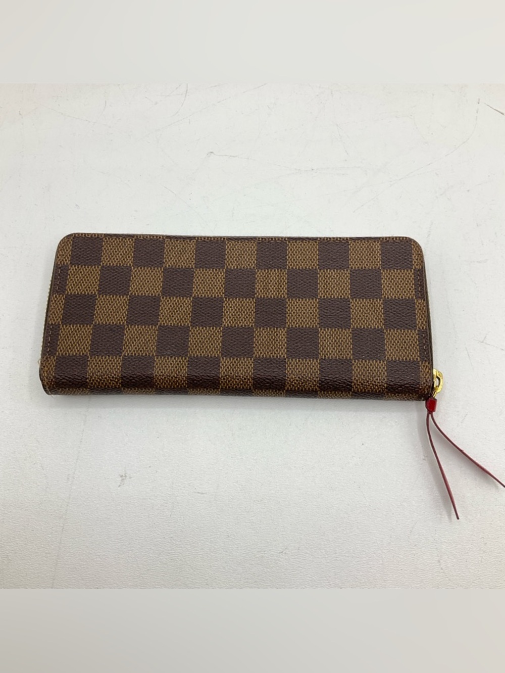 Louis Vuitton Damier Ebene Clemence Brown Zip Around Wallet - Picture 7 of 16